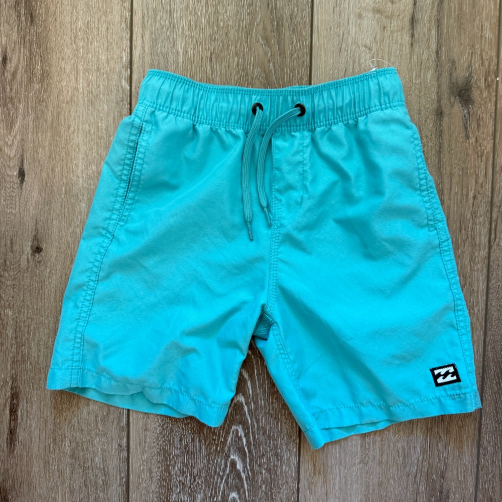 Billabong Turquoise Drawstring Swim Shorts